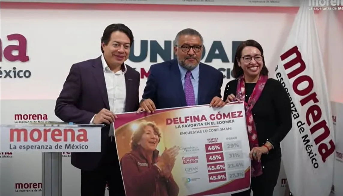 Acusa Morena guerra sucia contra Delfina Gómez en Edomex