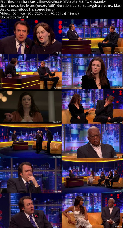 The Jonathan Ross Show S15E08 HDTV x264-PLUTONiUM The Jonathan Ross Show S15E08 HDTV x264-PLUTONiUM