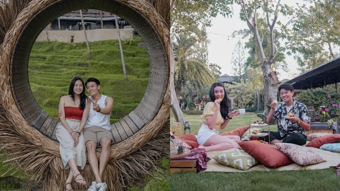 Momen seru Jang Hansol dan Jeanette Ong saat liburan di Indonesia.