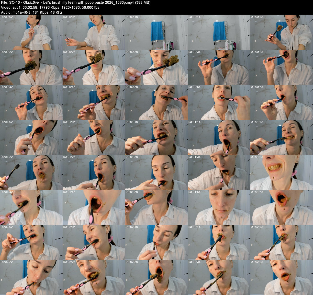 SC 10 Oksi L0ve Lets brush my teeth with poop paste 2026 1080p