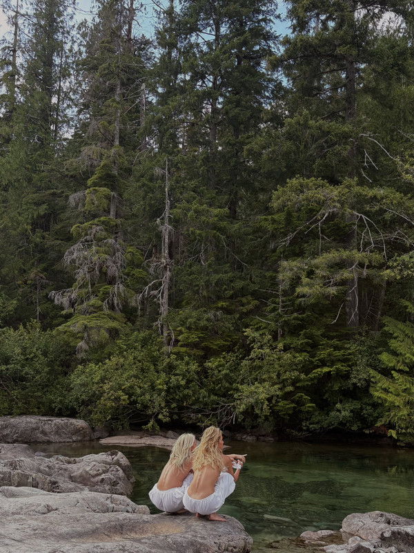 Bella Hadid Wet See Through Woods28