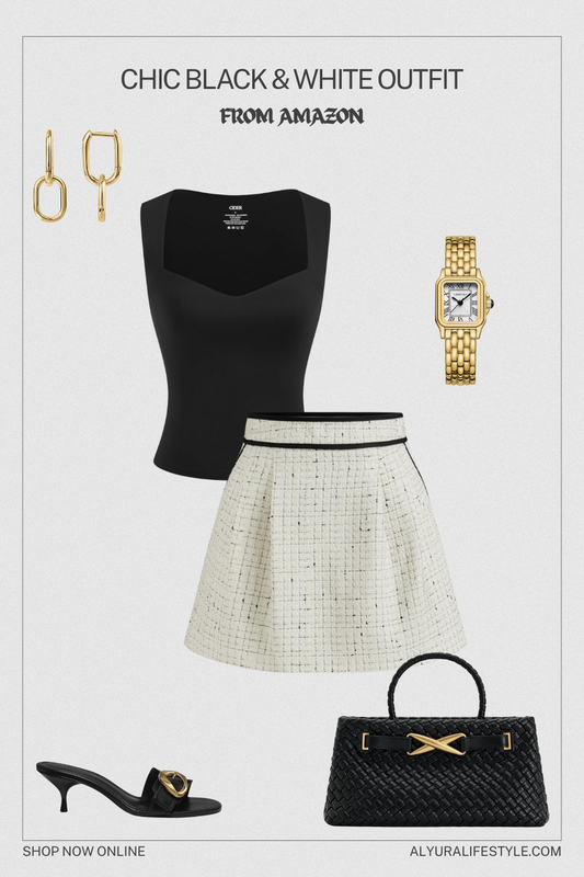 Chic Black & White Outfit 🤍 | Classy Minimal Amazon Look