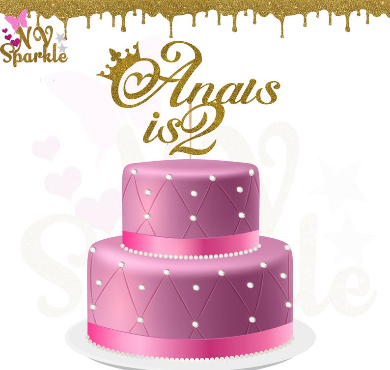 Decorations Cake Toppers Cake Toppers Personalise Brillant Gateau Anniversaire Happy Birthday Mariage Cake Toppers