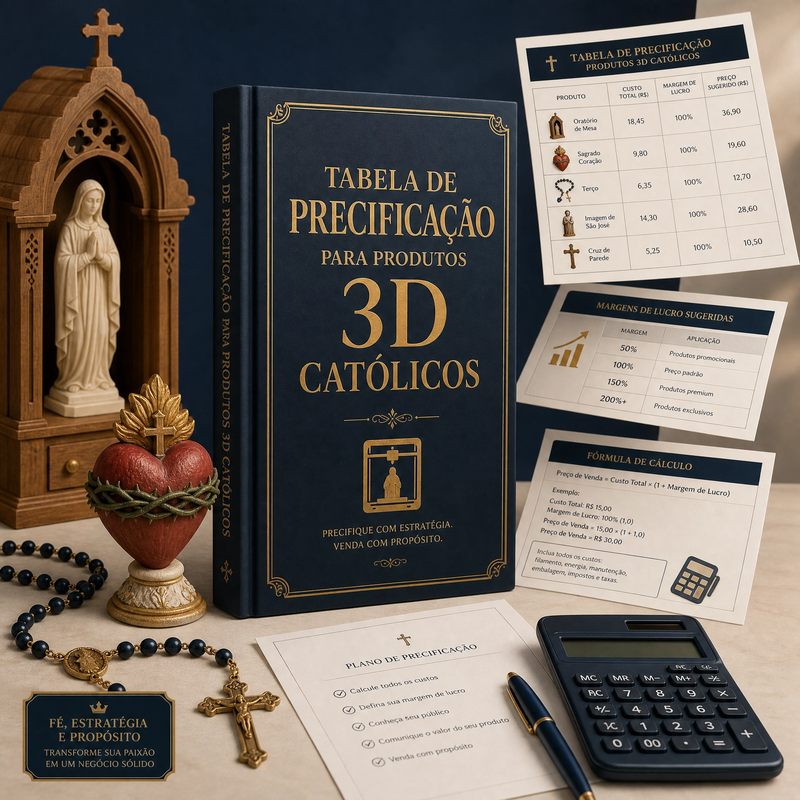 Tabela de Precificação para Peças Impressas em 3D