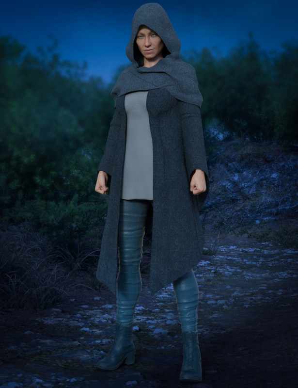     dForce Hooded Outfit Textures