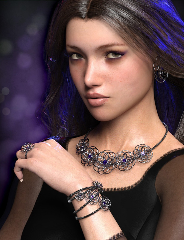 IM00069825 01 Precious Flower Jewelryfor Genesis8 Females