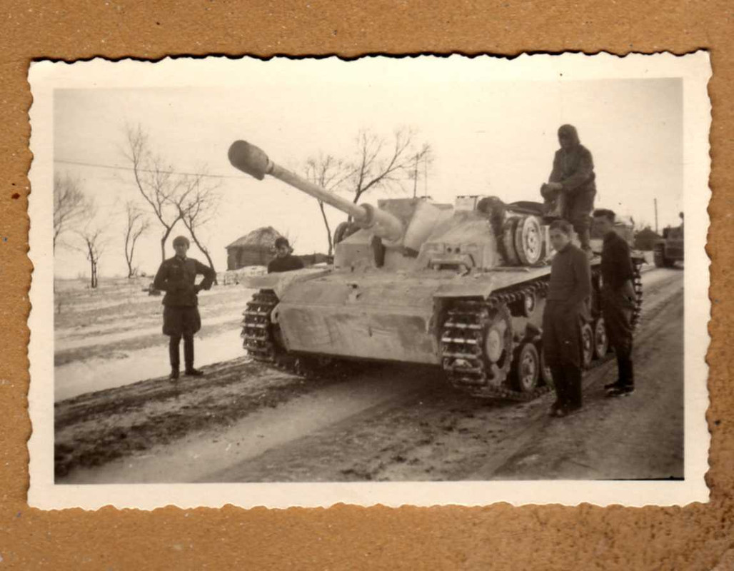 Wehrmacht Sturmgeschütz im Winter in Russland super Ansicht