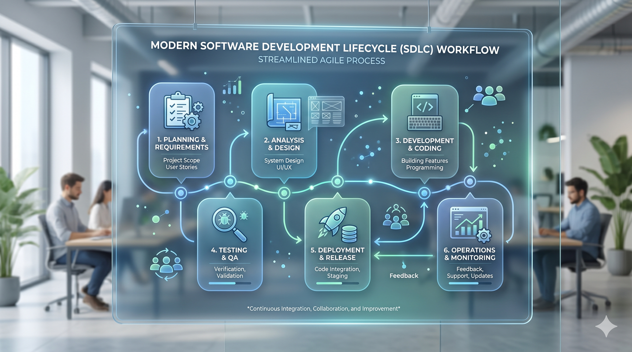 Software Development Process Step-by-Step (2026 Guide) | AbuQitmirLabs