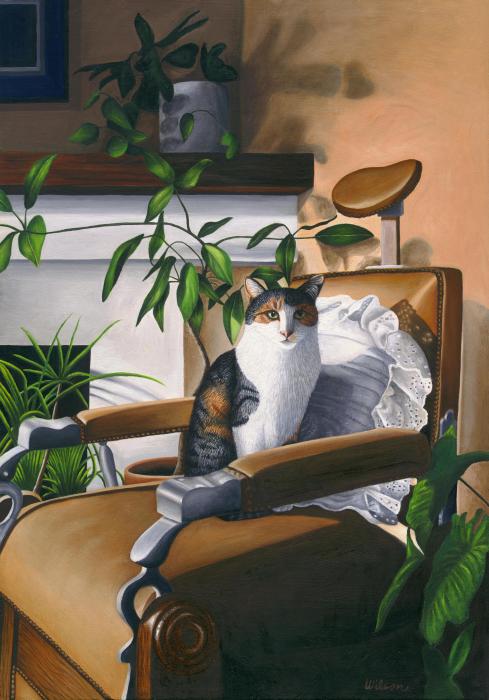26-cat-sitting-in-barber-chair-carol-wilson