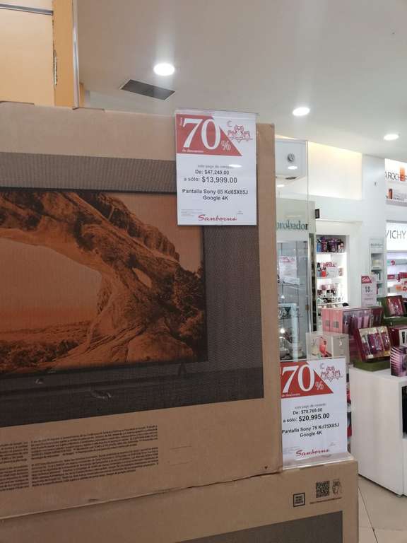 Sanborns - Pantalla Sony 65 plg hdmi 2.1 120hz - Cd Jardín Nezahualcóyotl