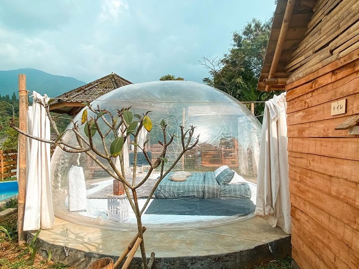 Booba Glamping dengan suasana khas Jepang.