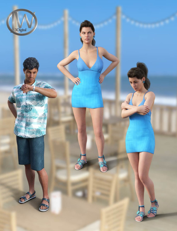 jwstandingposesforgenesis800maindaz3d