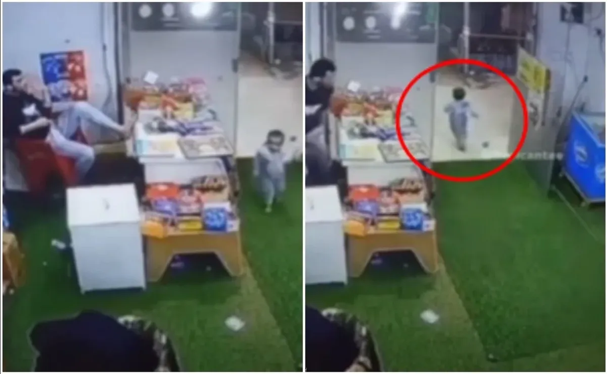 Bebé se vuelve viral tras robar dulces en una tienda y darse a la fuga