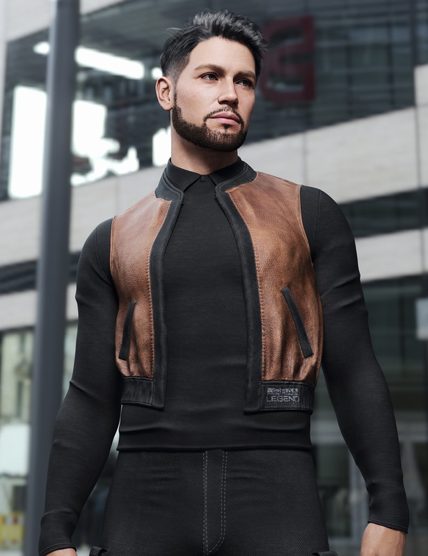 dForce XS Boyfriend Jacket and Shirt for Genesis 9