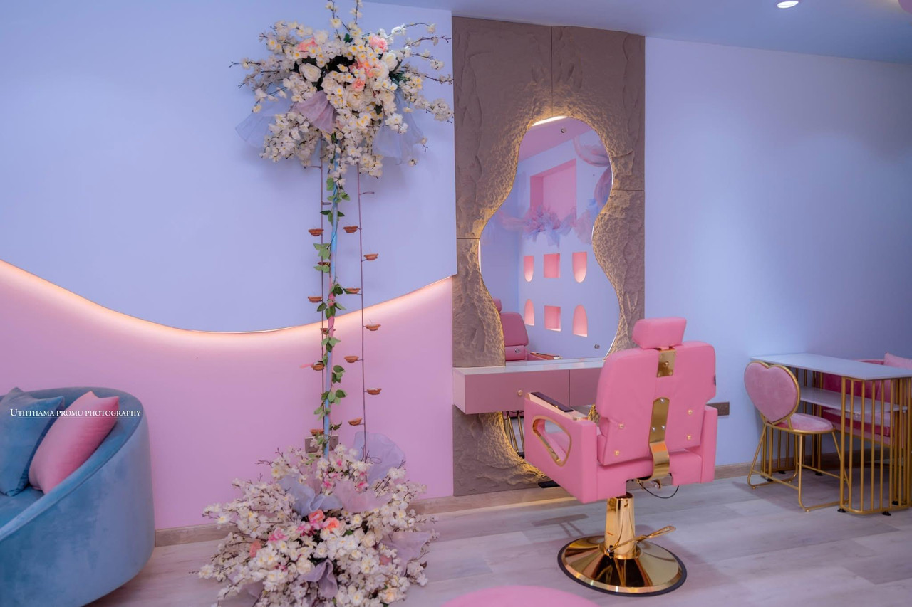 Rosy Salon Interior