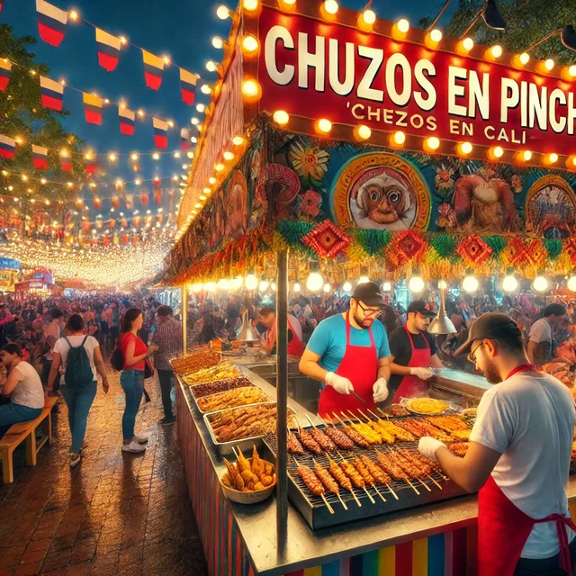 Chuzos En Pincho En La Feria De Cali.