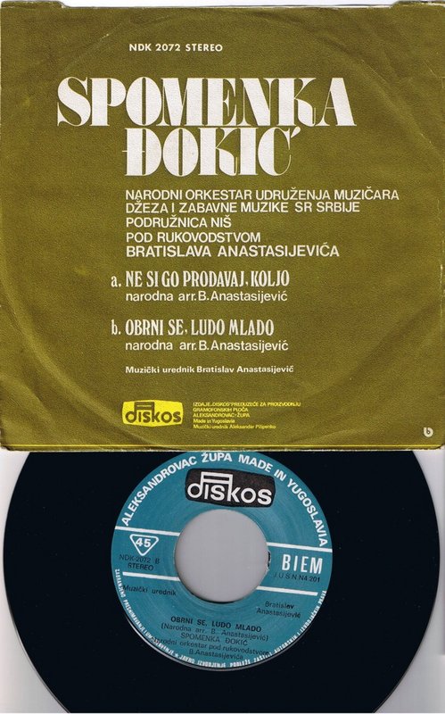 Spomenka Djokic - 1976 Spomenka-Djokic-NDK-2072-6-10-76-B