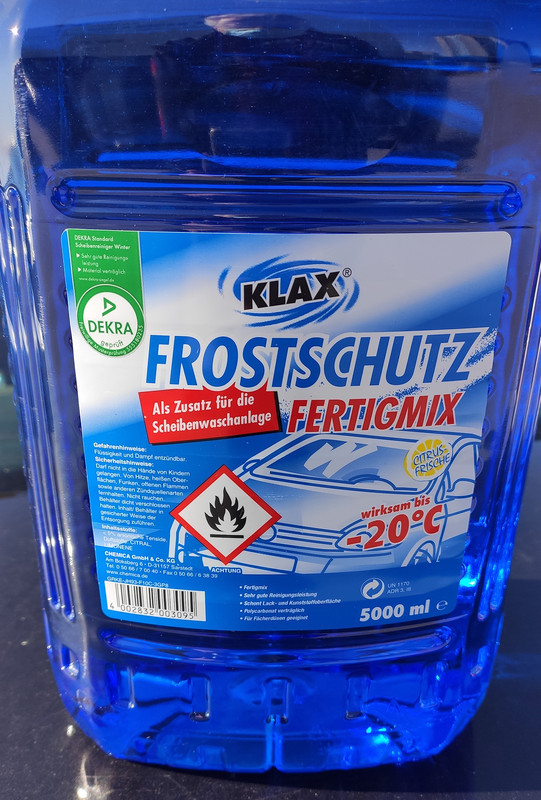 Mischungsverhältnis Scheibenwischwasser+Frostschutz? - Fahrzeugpflege - BMW -Treff
