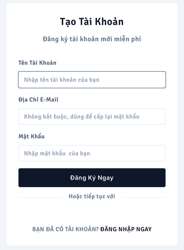 Đăng ký tài khoản Shopbopbop