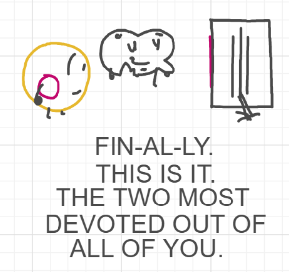 A panel from You're In Danger, Boy, episode seven of the Board Boards object show by Furretwalk/WalkingFurret.