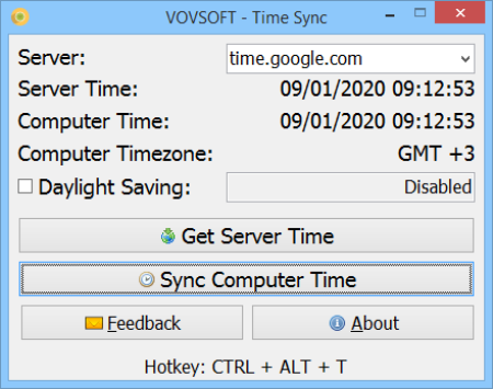 VovSoft Time Sync 2.1
