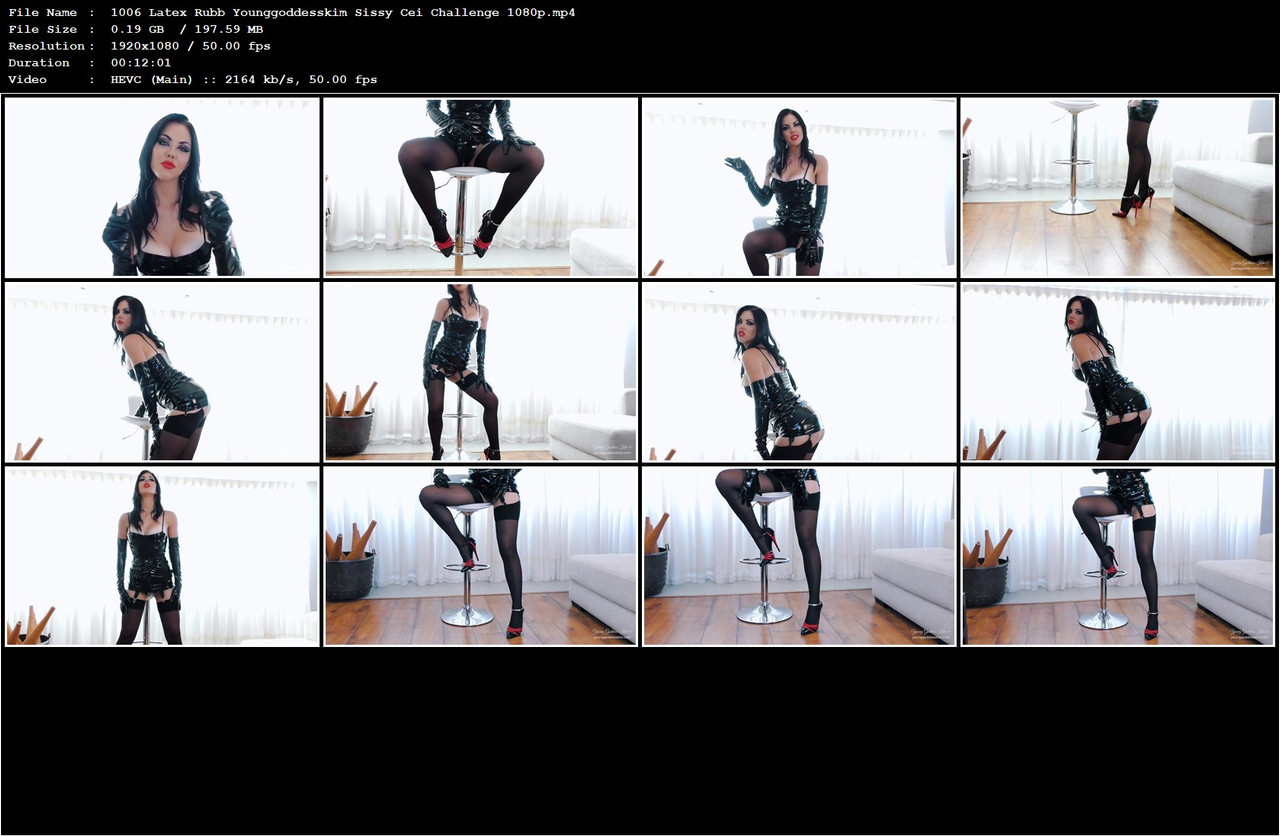 1006 Latex Rubb Younggoddesskim Sissy Cei Challenge 1080p mp4