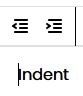 indent