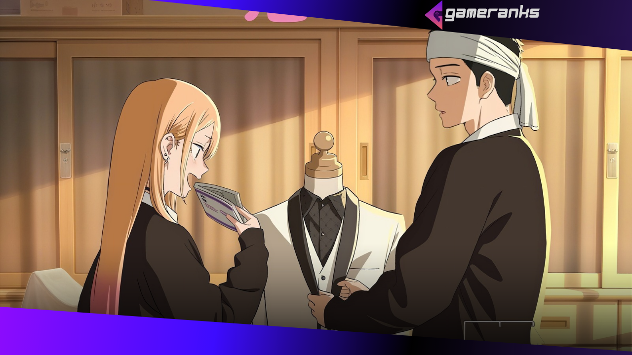 Cena emocionante do episódio 1 com Marin e Gojo