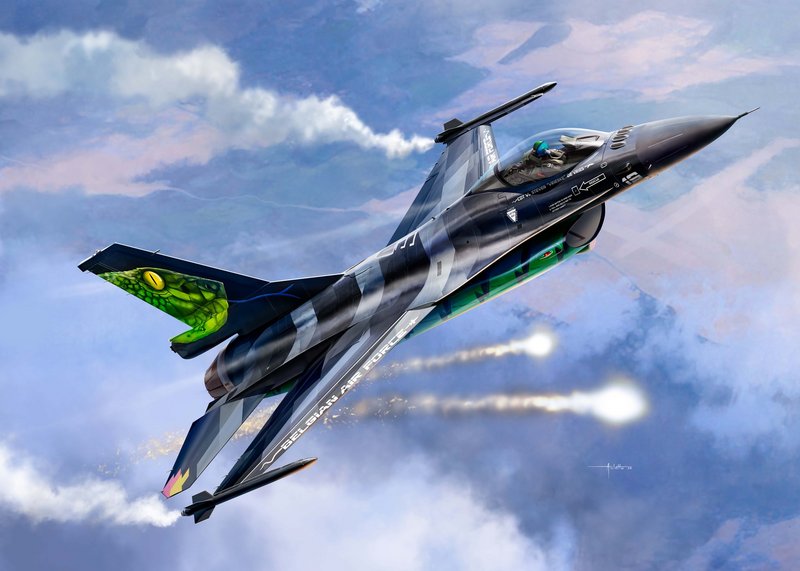 1/48 - G.D./L.M. F-16 Fighting Falcon/Viper family by Kinetic - F-16A ...