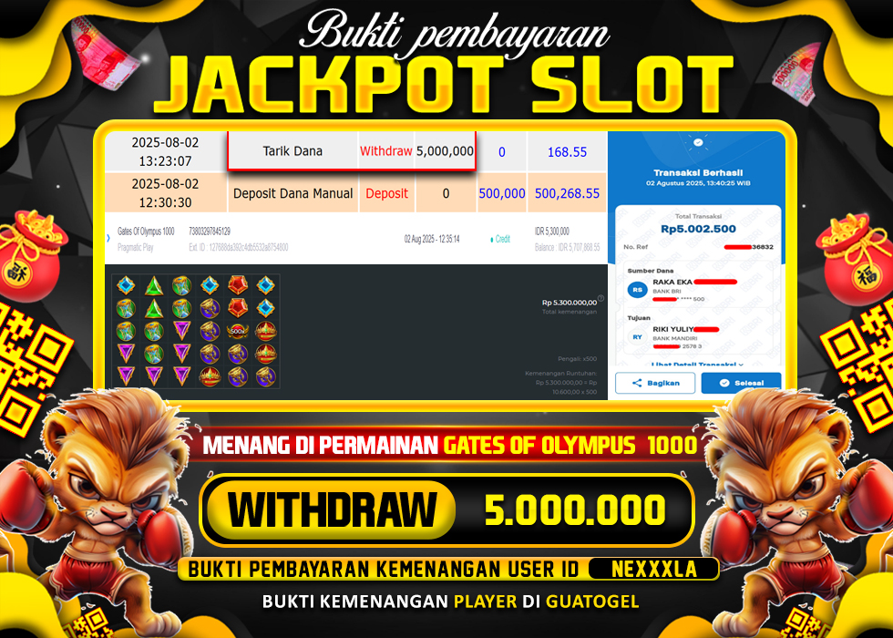BUKTI JACKPOT LUNAS GUATOGEL