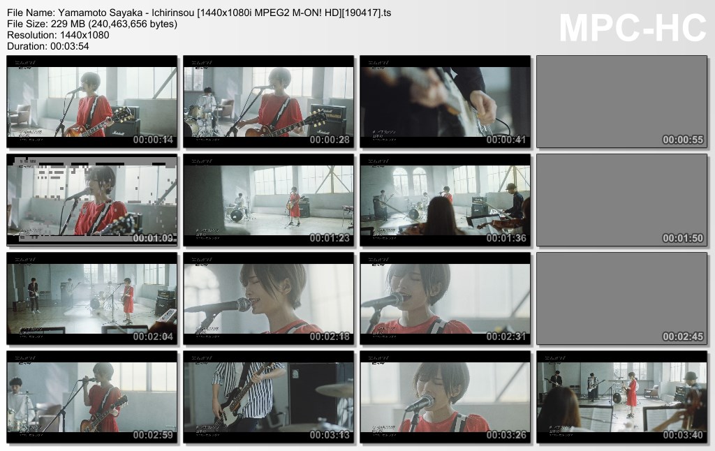 Yamamoto Sayaka - Ichirinsou [1440x1080i MPEG2 M-ON! HD][190417]