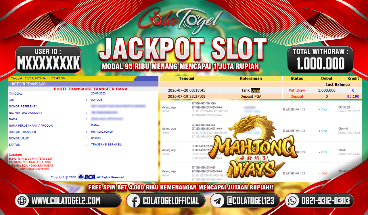 JACKPOT SLOT GACOR!!