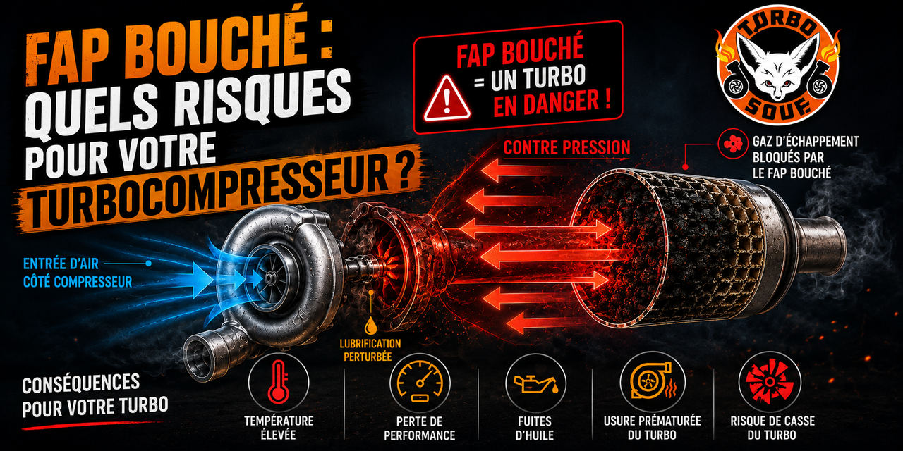 FAP bouché : quels risques pour votre turbocompresseur ?