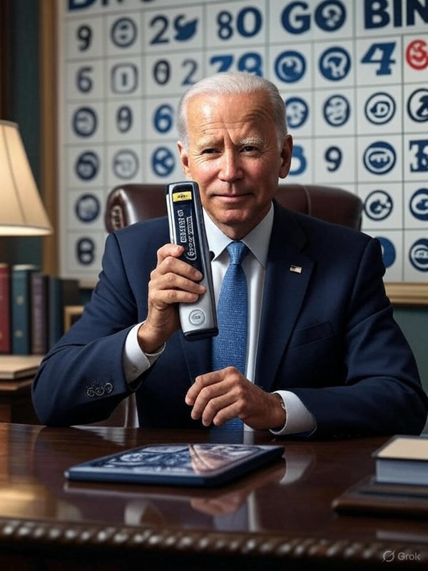 Biden’s AutoPen-3000 signing Executive Order 666 with AI-generated hands