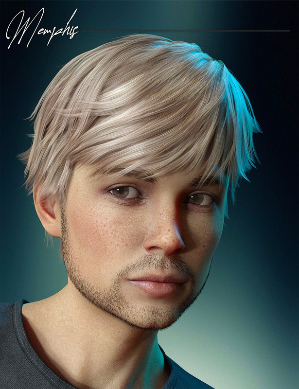 Memphis Hair for Genesis 8 Males