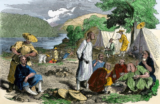 Immigrés nazums en chercheur d’or