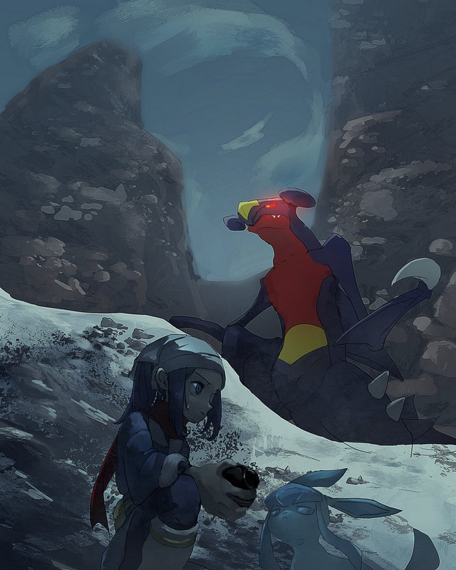 akari-glaceon-and-garchomp-pokemon-and-2