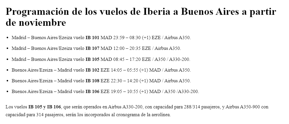 Iberia incrementa la frecuencia a Buenos Aires! - Iberia: Opiniones, Vuelos y Dudas - Foro Aviones, Aeropuertos y Líneas Aéreas