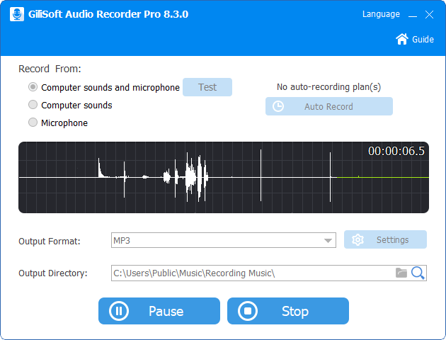 program de inregistrat audio vocea la microfon sonor radio online youtube site chat windows 10, 8, 7