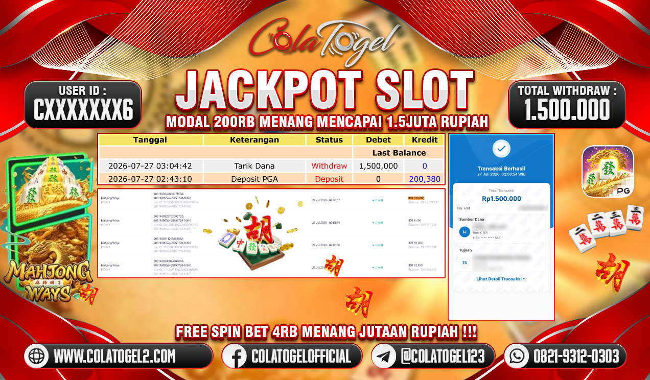 JACKPOT SLOT GACORR!!