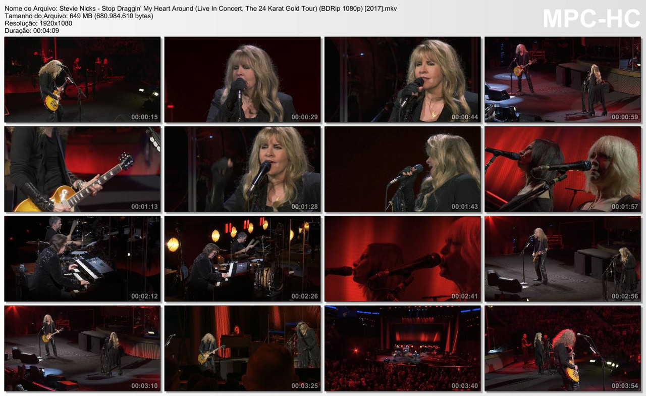 Stevie Nicks - Stop Draggin' My Heart Around (Live In Concert, The 24 Karat Gold Tour) (BDRip 1080p)