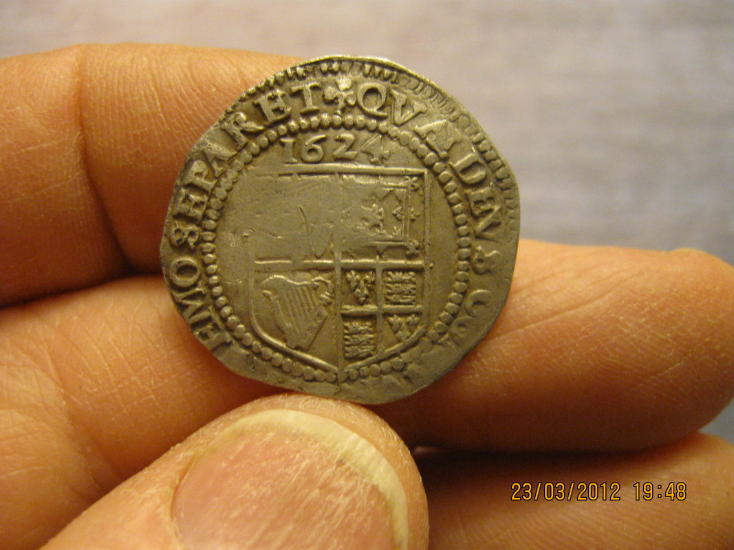 James I sixpence v.1621-1624 1.(taustap.)