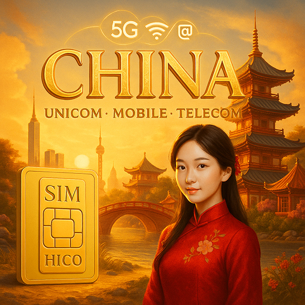 SIM Trung Quốc 5 ngày và 7 ngày tại Hico