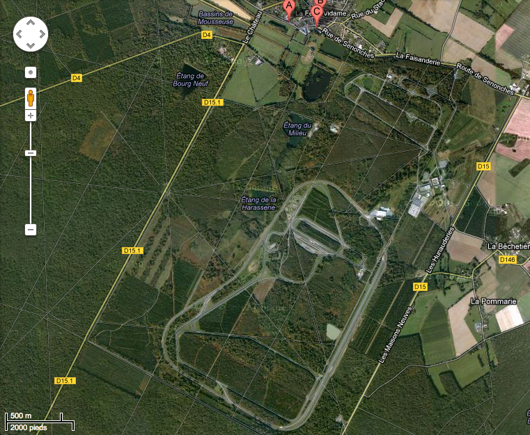 Circuit La Ferté Vidame Michelin depuis 1938
