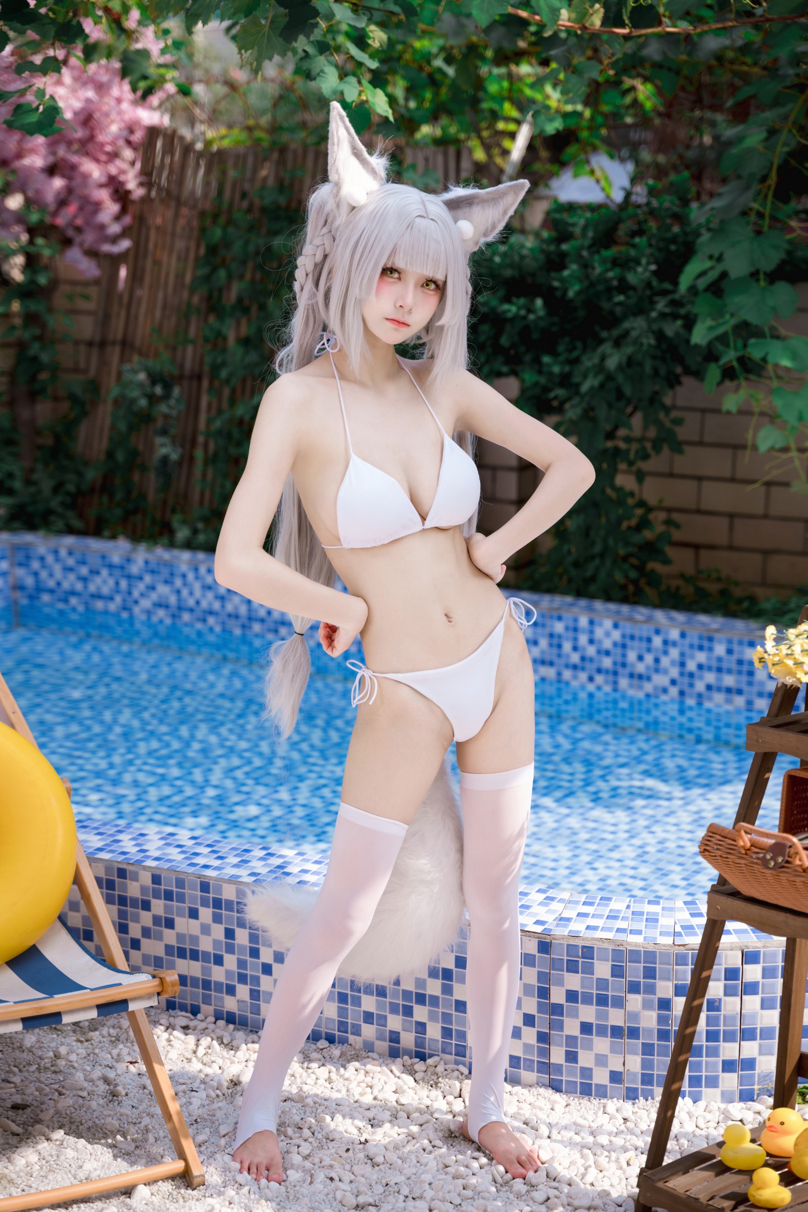 九柒喵 – 朝凪泳装 高质量泳装写真（29P-241.5M）夏日海边 Cos 系列插图5