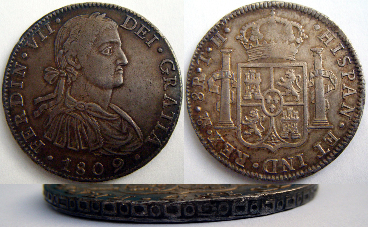 8 Reales 1809 TH (busto imaginario). Fernando VII. México. 8-R-Fernando-VII-1809-Mexico-THn