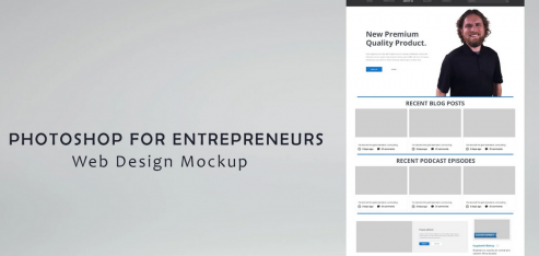 Photoshop for Entrepreneurs : Web Design Mockup