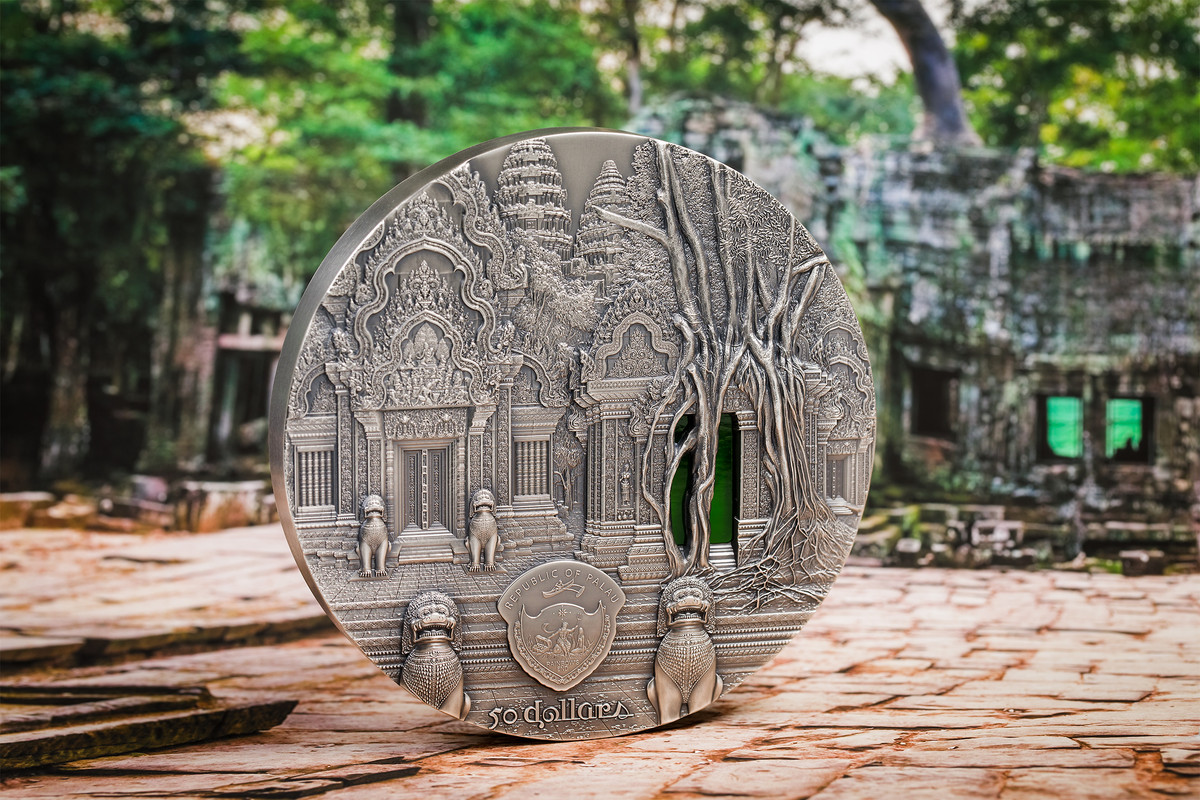Monedas de la Serie Tiffany Art y Tiffany Art Metrópolis. Desde el año 2004 hasta el año 2021. 28742-Tiffany-Art-2019-Angkor-Kilo-s2