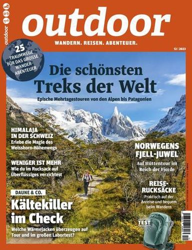 Cover: Outdoor Wandermagazin Dezember No 12 2023