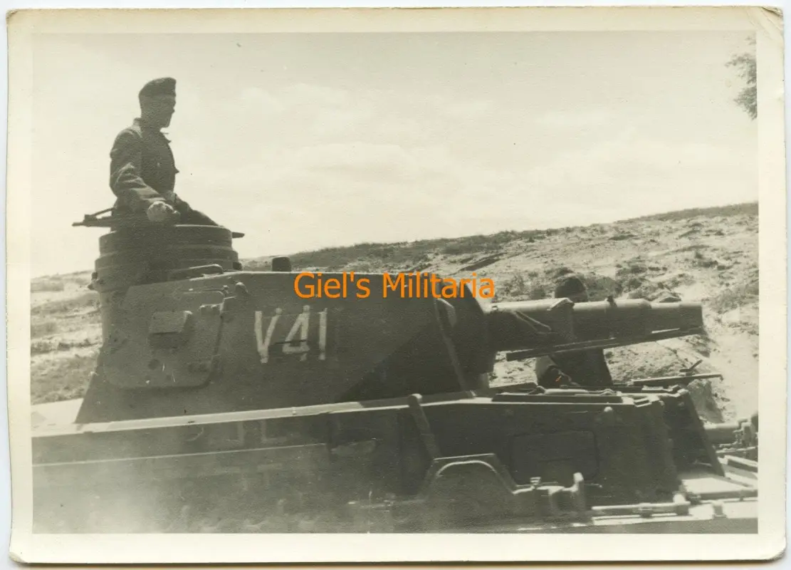 Original Foto Nahaufnahme Panzer IV Ausf D. Panzertruppenschule Wünsdorf